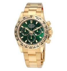 Rolex Cosmograph Daytona 116508 Watch Green Oyster Yellow Gold 18K Dial