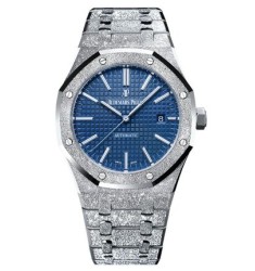 Audemars Piguet Royal Oak 15410 Frosted White Gold Blue Dial 15410BC.GG.1224BC.01 Imitation