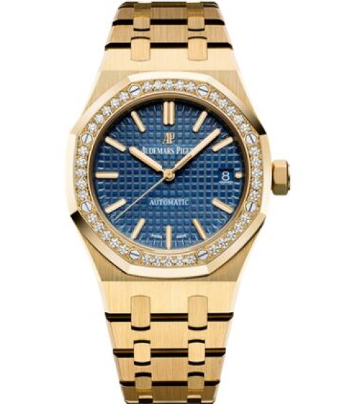 Audemars Piguet Royal Oak 15451 Selfwinding Yellow Gold Blue 15451BA.ZZ.1256BA.01 Replica Watch