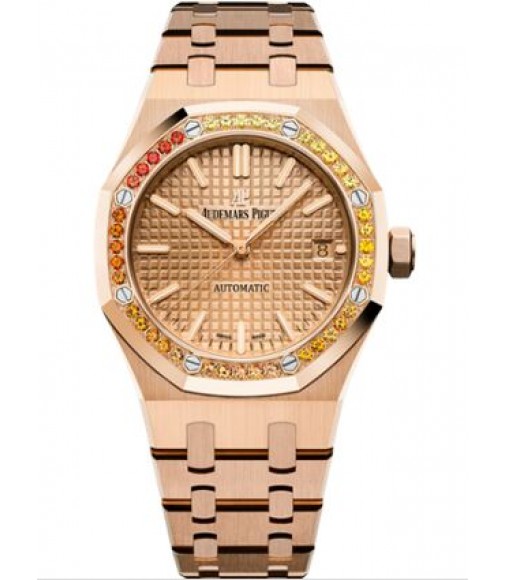 Audemars Piguet Royal Oak 15451 Selfwinding Pink Gold Pink Sapphire 15451OR.YY.1256OR.01 fake watch