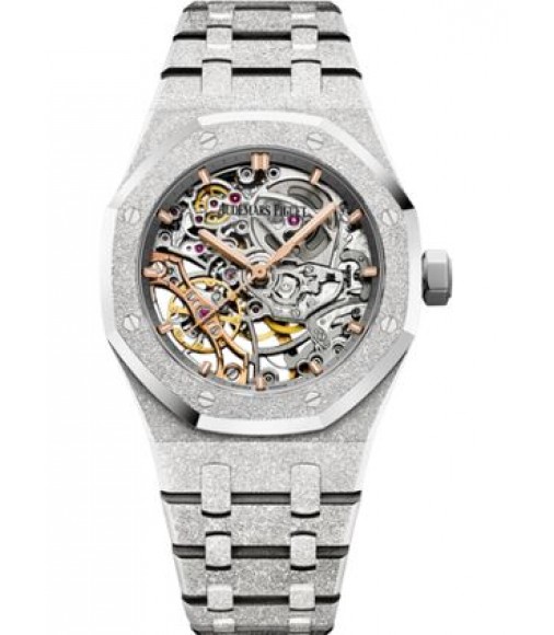 Audemars Piguet Royal Oak Double Balance Wheel Openworked Frosted White Gold 15466BC.GG.1259BC.01