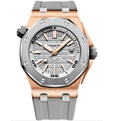 Audemars Piguet Royal Oak Offshore Diver Pink Gold Titanium/Silver 15711OI.OO.A006CA.01 Replica