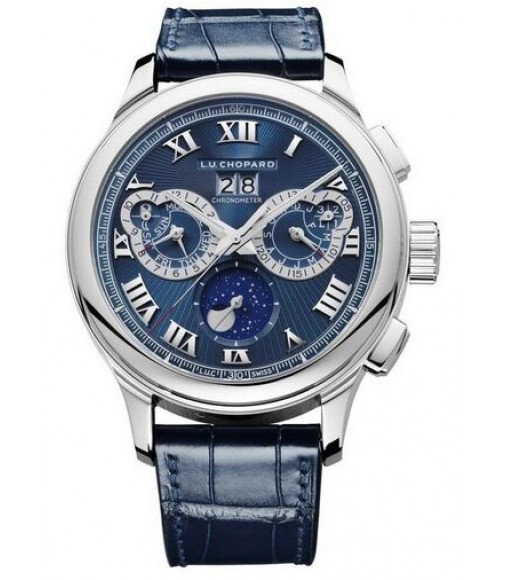 Chopard L.U.C Perpetual Chrono Platinum & 18K White Gold Mens 161973-9001 Replica Watch