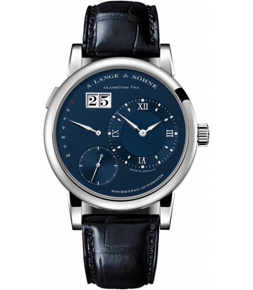 A. Lange & Sohne 191.028 Lange 1 White Gold/Blue fake watch