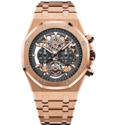 Audemars Piguet Royal Oak Tourbillon Chronograph Openworked Pink Gold 26347OR.OO.1205OR.01 fake watch