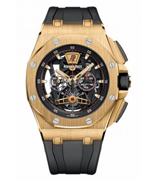 Replica Audemars Piguet Royal Oak Offshore Tourbillon Chronograph Gold 26407BA.OO.A002CA.01