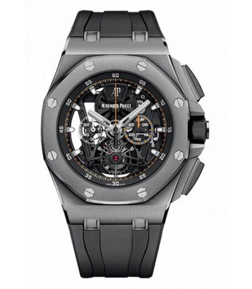 Replica Audemars Piguet Royal Oak Offshore Tourbillon Chronograph Titanium 26407TI.GG.A002CA.01