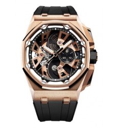 Replica Audemars Piguet Royal Oak Offshore Tourbillon Chronograph Rose Gold 26421OR.OO.A002CA.01