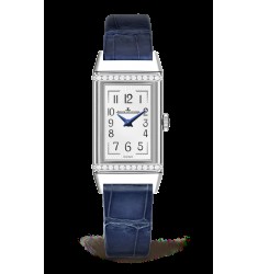 Jaeger LeCoultre Reverso Silver Dial Ladies Diamond Replica Watch