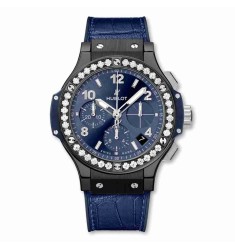 Hublot Big Bang Ceramic Blue Diamonds 41mm 341.CM.7170.LR.1204 Replica Watch