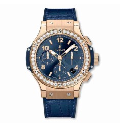 Hublot Big Bang Gold Blue Diamonds 41mm 341.PX.7180.LR.1204 fake watch