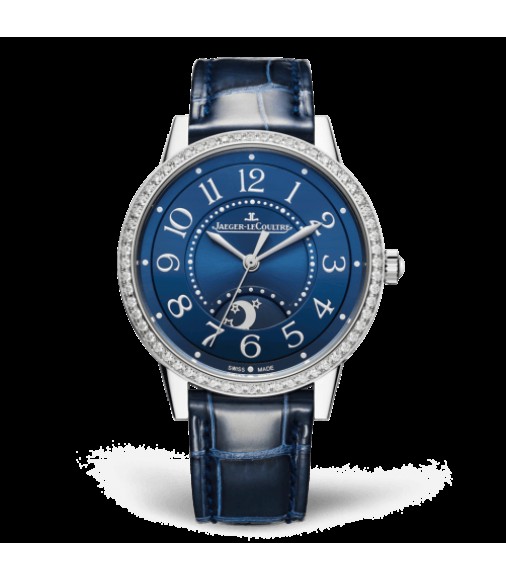 Jaeger-LeCoultre 3448480 Rendez-Vous Night & Day Medium Stainless Steel/Blue/Alligator Replica Watch