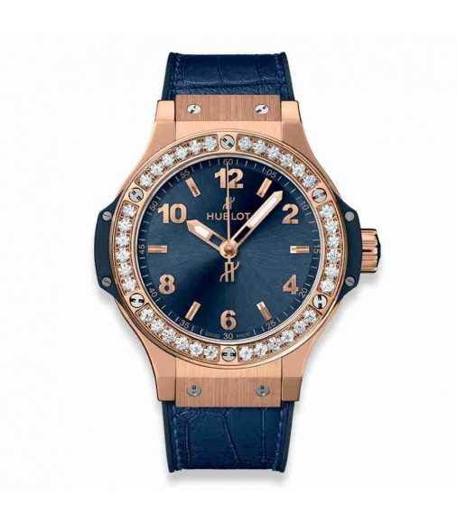 Hublot Big Bang Gold Blue Diamonds 38mm 361.PX.7180.LR.1204 Imitation