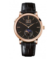 A. Lange & Sohne 384.031 Saxonia Moonphase Pink Gold/Black Imitation