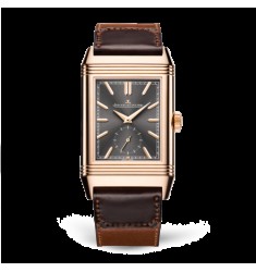 Jaeger-LeCoultre 396245J Reverso Tribute Duoface Rose Gold/Grey/Fagliano Replica Watch