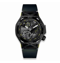 Hublot Techframe Ferrari Tourbillon Chronograph Carbon Yellow 45mm 408.QU.0129.RX Replica