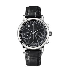 A. Lange & Sohne 414.028 1815 Chronograph White Gold/Black/Pulsometer fake watch