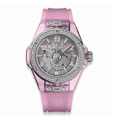 Hublot Big Bang One Click Pink Sapphire Diamonds 39mm 465.JP.4802.RT.1204 fake watch