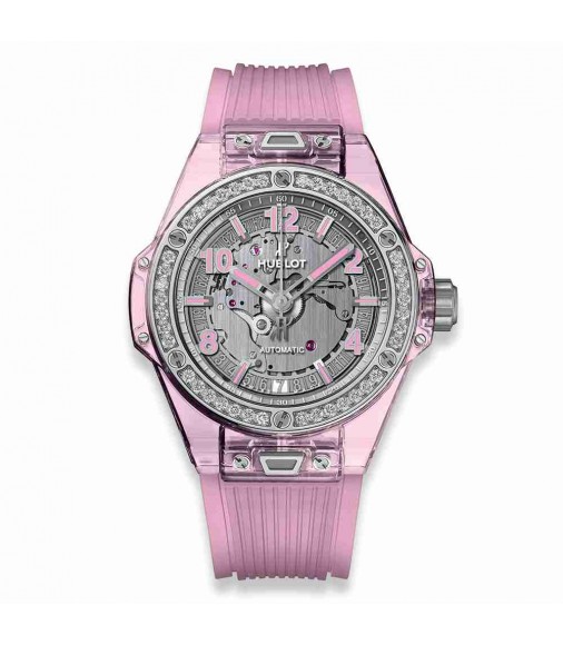 Hublot Big Bang One Click Pink Sapphire Diamonds 39mm 465.JP.4802.RT.1204 fake watch