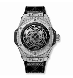 Hublot Big Bang Sang Bleu Steel Diamonds 39mm 465.SS.1117.VR.1204.MXM17 replica