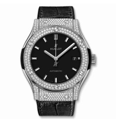 Hublot Titanium Pav&eacute 45mm Classic Fusion Diamondes 511.NX.1171.LR.1704 Replica