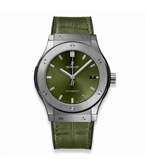 Hublot Classic Fusion Green Titanium 45mm 511.NX.8970.LR fake watch