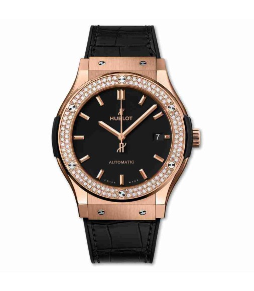 Hublot King Gold Diamonds 45mm Classic Fusion automatices 511.OX.1181.LR.1104 replica