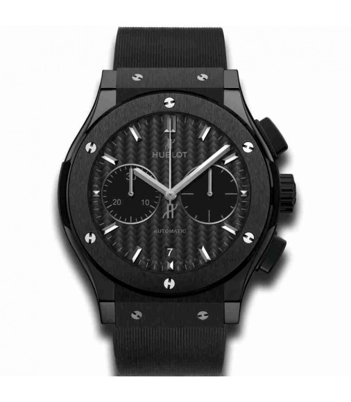 Replica Hublot Black Magic 45mm Classic Fusion Ceramic chronograph 521.CM.1771.RX