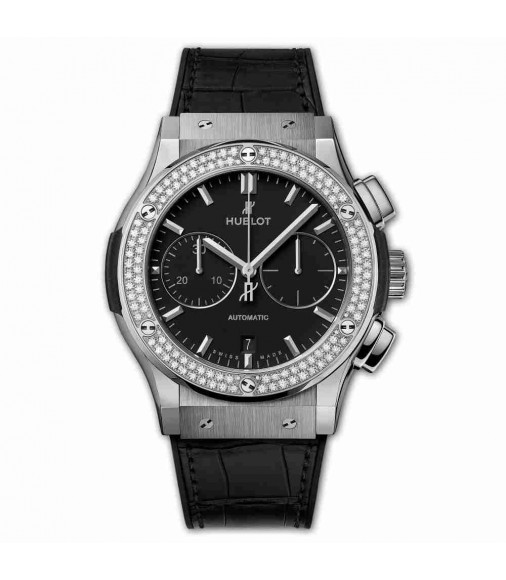 Hublot Chronograph Titanium Diamonds 45mm Classic Fusiones 521.NX.1171.LR.1104 Replica