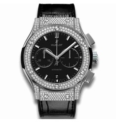 Hublot Chronograph Titanium Pav&eacute 45mm Classic Fusion Diamondes 521.NX.1171.LR.1704 Replica