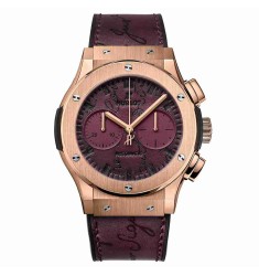 Replica Hublot Classic Fusion Chronograph Berluti Scritto Bordeaux 45mm 521.OX.O50V.VR.BER18