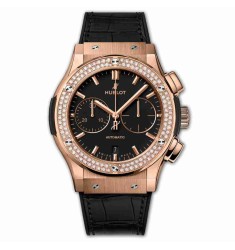 Replica Hublot Chronograph King Gold Diamonds 45mm Classic Fusiones 521.OX.1181.LR.1104