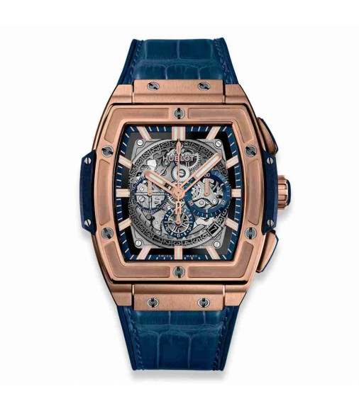 Hublot Spirit of Big Bang King Gold Blue 45mm 601.OX.7180.LR fake watch