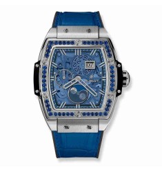 Hublot Spirit Of Big Bang Moonphase Titanium Dark Blue 42mm 647.NX.5171.LR.1201 Replica