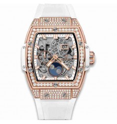 Replica Hublot Spirit Of Big Bang Moonphase King Gold White Pav&eacute 42mm 647.OE.2080.RW.1604