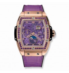 Replica Hublot Spirit Of Big Bang Moonphase King Gold Purple 42mm 647.OX.4781.LR.1205