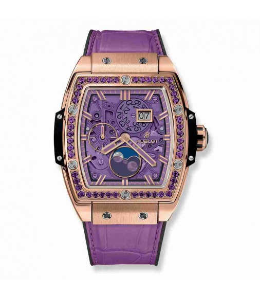 Replica Hublot Spirit Of Big Bang Moonphase King Gold Purple 42mm 647.OX.4781.LR.1205