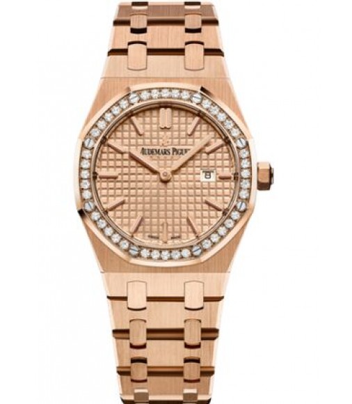 Audemars Piguet Royal Oak replica Quartz Pink Gold Pink Bracelet 67651OR.ZZ.1261OR.03