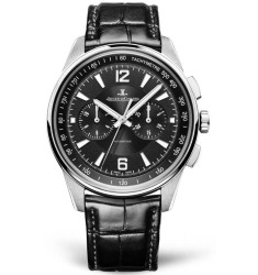 Jaeger-LeCoultre 9028470 Polaris Chronograph Stainless Steel/Black/Alligator fake watch