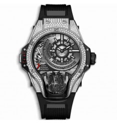 Replica Hublot MP-09 Tourbillon Bi-Axis Titanium Pav&eacute; 909.NX.1120.RX.1704