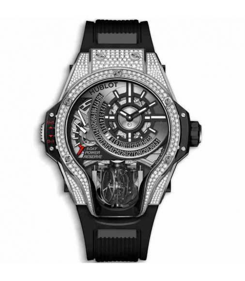 Replica Hublot MP-09 Tourbillon Bi-Axis Titanium Pav&eacute; 909.NX.1120.RX.1704