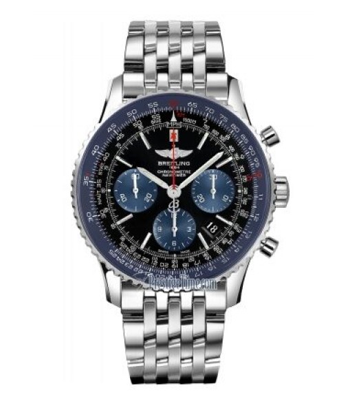 Replica Breitling Navitimer 01 Limited Blue Edition Stainless Steel Mens AB012116/BE09