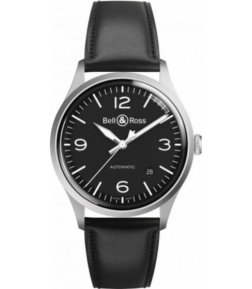 Bell & Ross Vintage BR V1-92 Black Steel BRV192-BL-ST-SCA Imitation