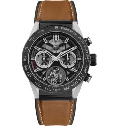 Tag Heuer Carrera Chronograph Automatic Black Dial Mens fake watch