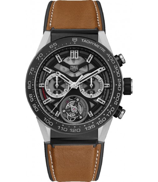 Tag Heuer Carrera Chronograph Automatic Black Dial Mens fake watch