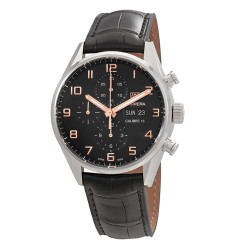 Tag Heuer Carrera Chronograph Automatic Black Dial Mens fake watch