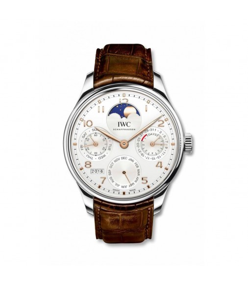 Replica IWC Portugieser Perpetual Calendar Single Moon Stainless Steel Shanghai IW503307