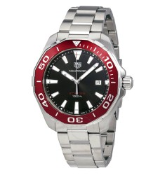 Tag Heuer Aquaracer Black Dial Stainless Steel Mens Replica Watch