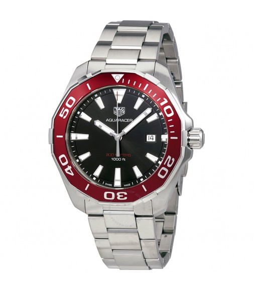 Tag Heuer Aquaracer Black Dial Stainless Steel Mens Replica Watch