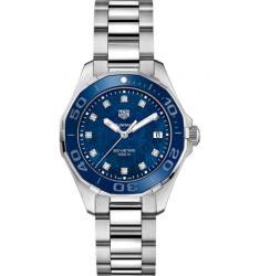 Tag Heuer Aquaracer Blue Mother of Pearl Diamond Dial Ladies fake watch